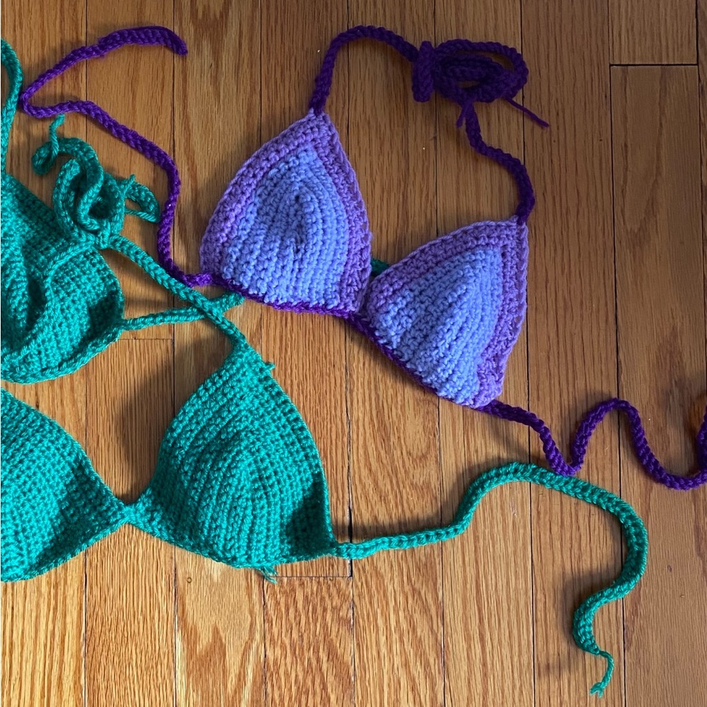 crochet bikini top